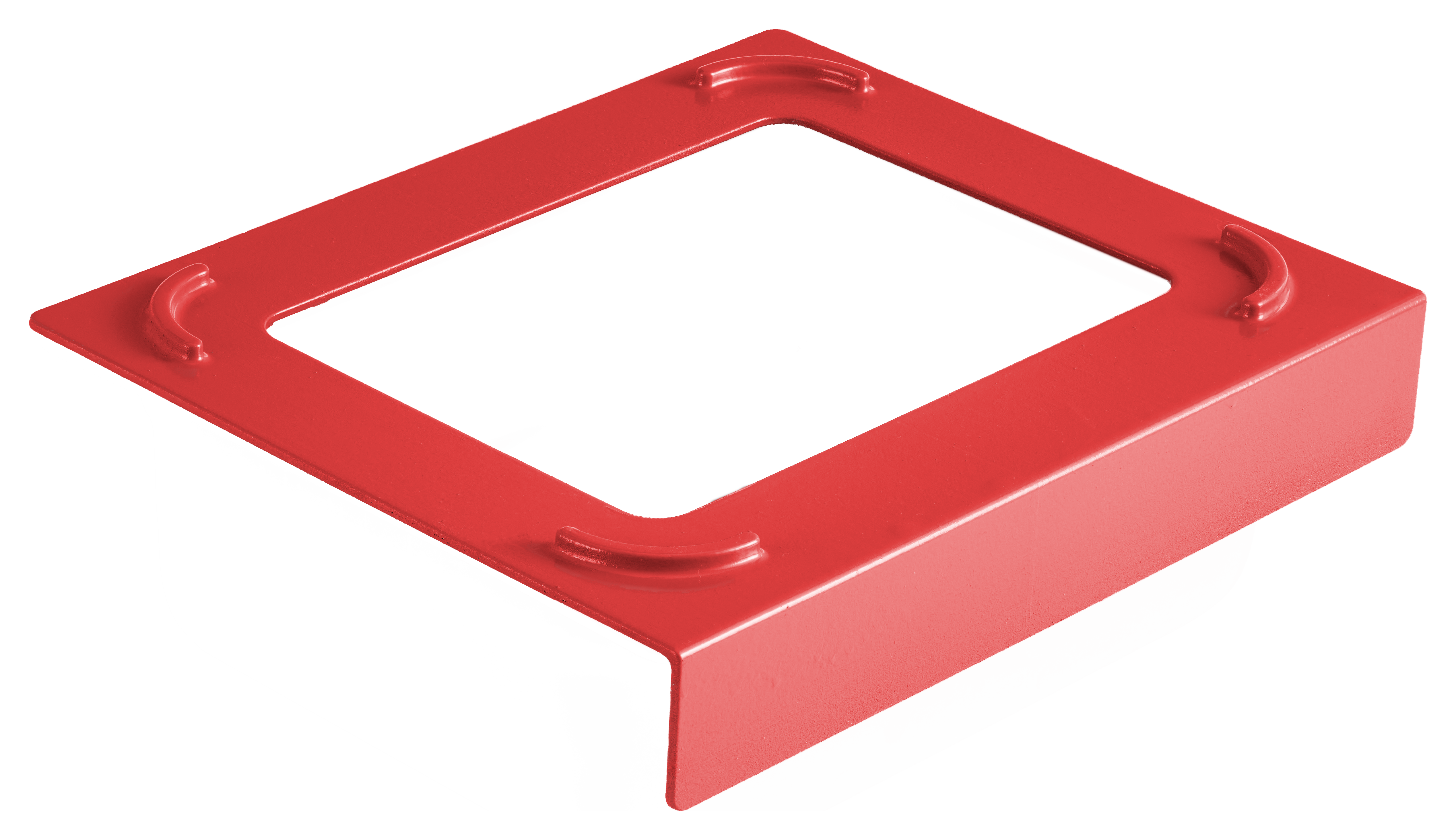 Red Pan Stacker for storing kitchen pans